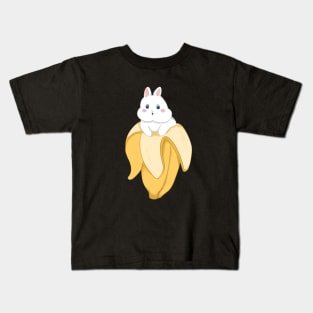 Pop Up Bunny inside Banana _ Bunniesmee Kids T-Shirt